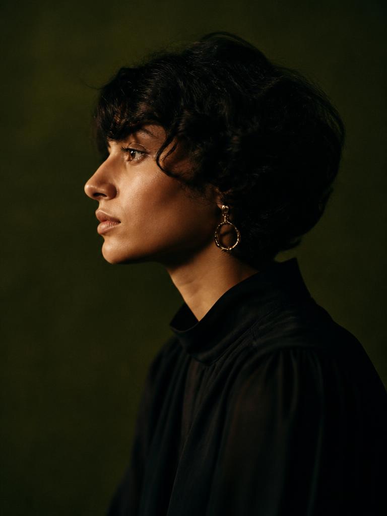 Editorial portrait of a candidate in profile